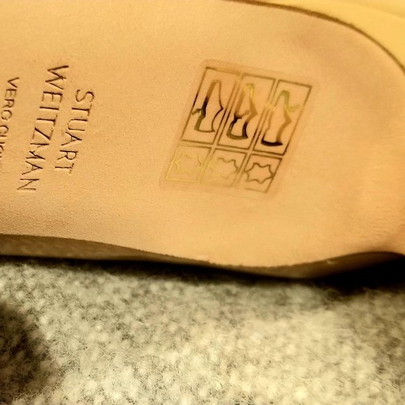 Stuart Weitzman Pump shoe beige/nude leather 9 new - Picture 8 of 16